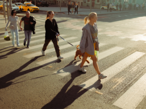 pedestrians in California