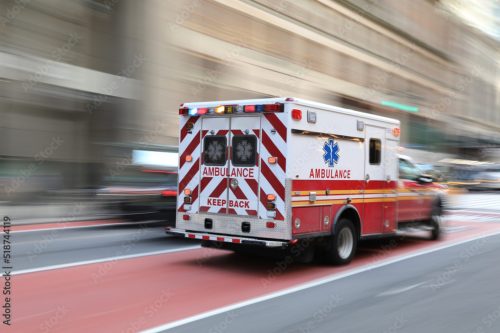 ambulance in street
