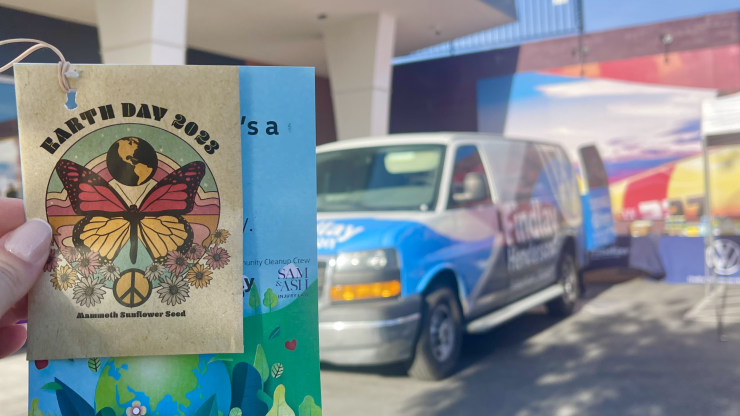 A vibrant Earth Day event showcasing community spirit, advocacy, and environmental care.