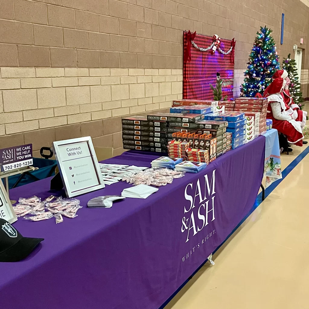 A festive community event showcasing support and care, featuring games and a welcoming atmosphere.