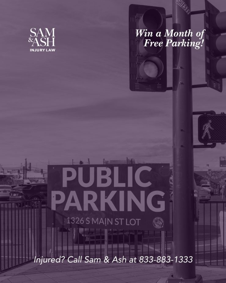ðÂÂÂÂÂÂ Reminder! Our FREE Parking Giveaway is STILL LIVE ðÂÂÂÂÂÂ 

Are you a Food & Beverage worker in the Arts District? 
Want to have free parking for the month of May? 
Head to https://samandashlaw.com/resources/parking-giveaway/ to enter.