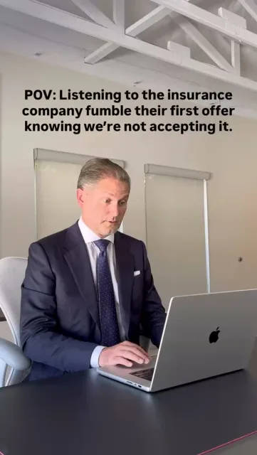 It’s free entertainment for us. Watching the insurance company try to lowball you. That’s why you don’t take the first offer just because they put a number on it. Let your attorney do the negotiating. âÂÂÂÂï¸ÂÂ Sam & Ash Injury Law ðÂÂÂÂÂÂ 833-883-1333